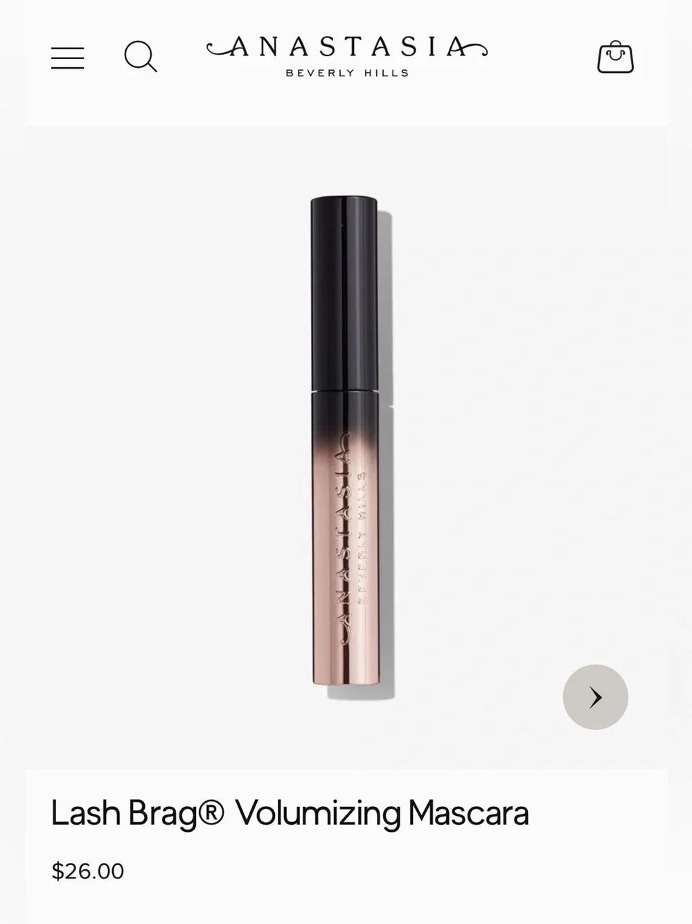 New Anastasia Beverly Hills Lash Brag Volumizing Buildable Mascara Full Size